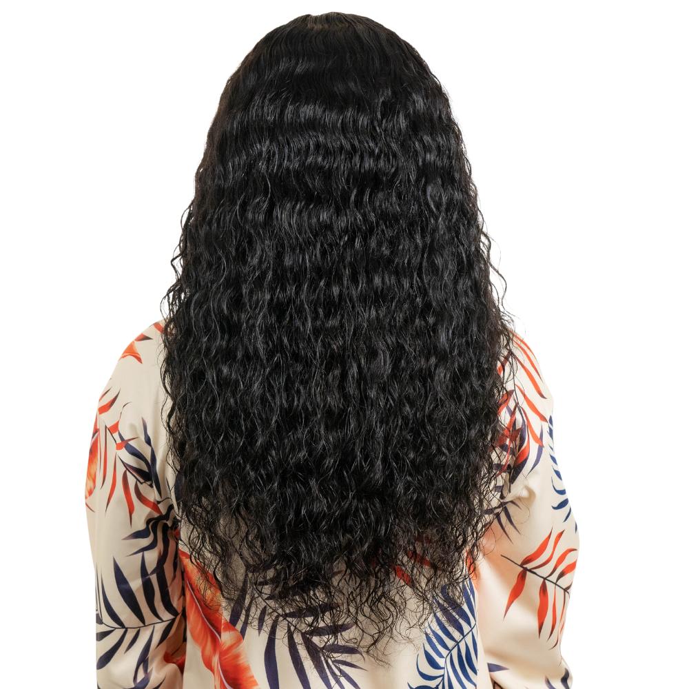 Messy Curl 4x4 Transparent Lace 100% Human Hair Closure Wig - Destiny's Beautiful World