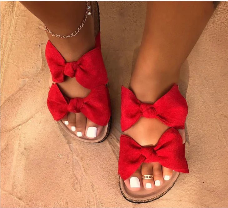 Bow Flat Sandals - Destiny's Beautiful World