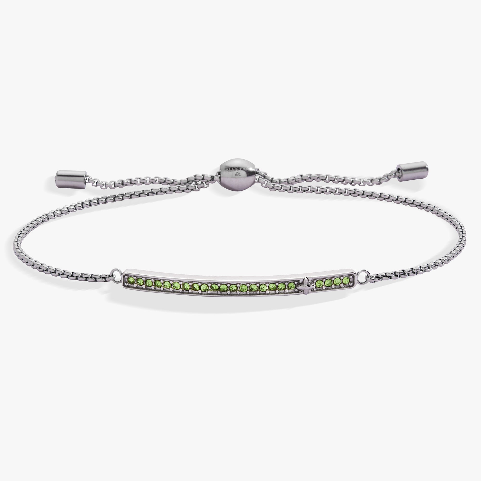 August Everyday Birthstone Pave Bolo Bracelet - Destiny's Beautiful World