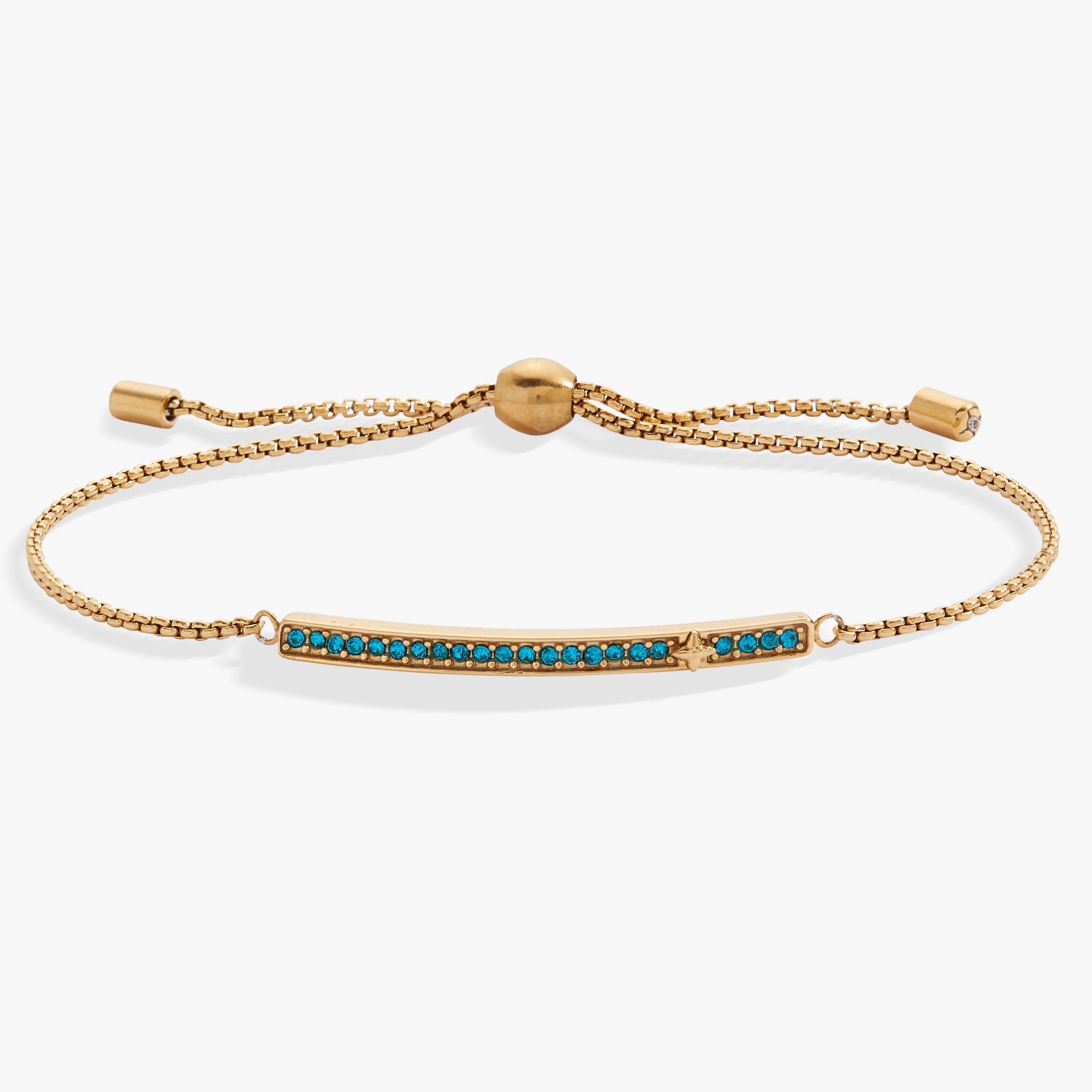December Everyday Birthstone Pave Bolo Bracelet - Destiny's Beautiful World