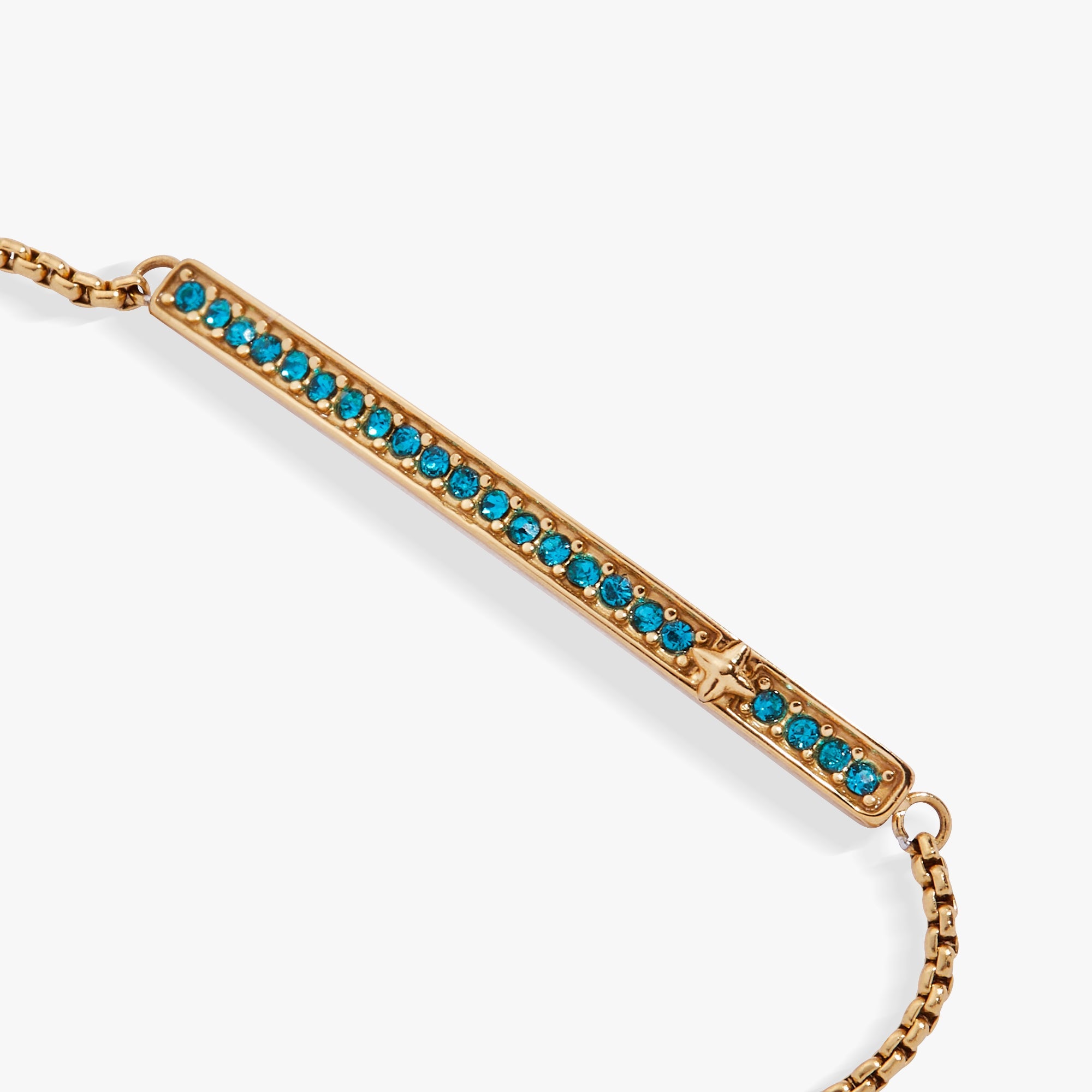 December Everyday Birthstone Pave Bolo Bracelet - Destiny's Beautiful World