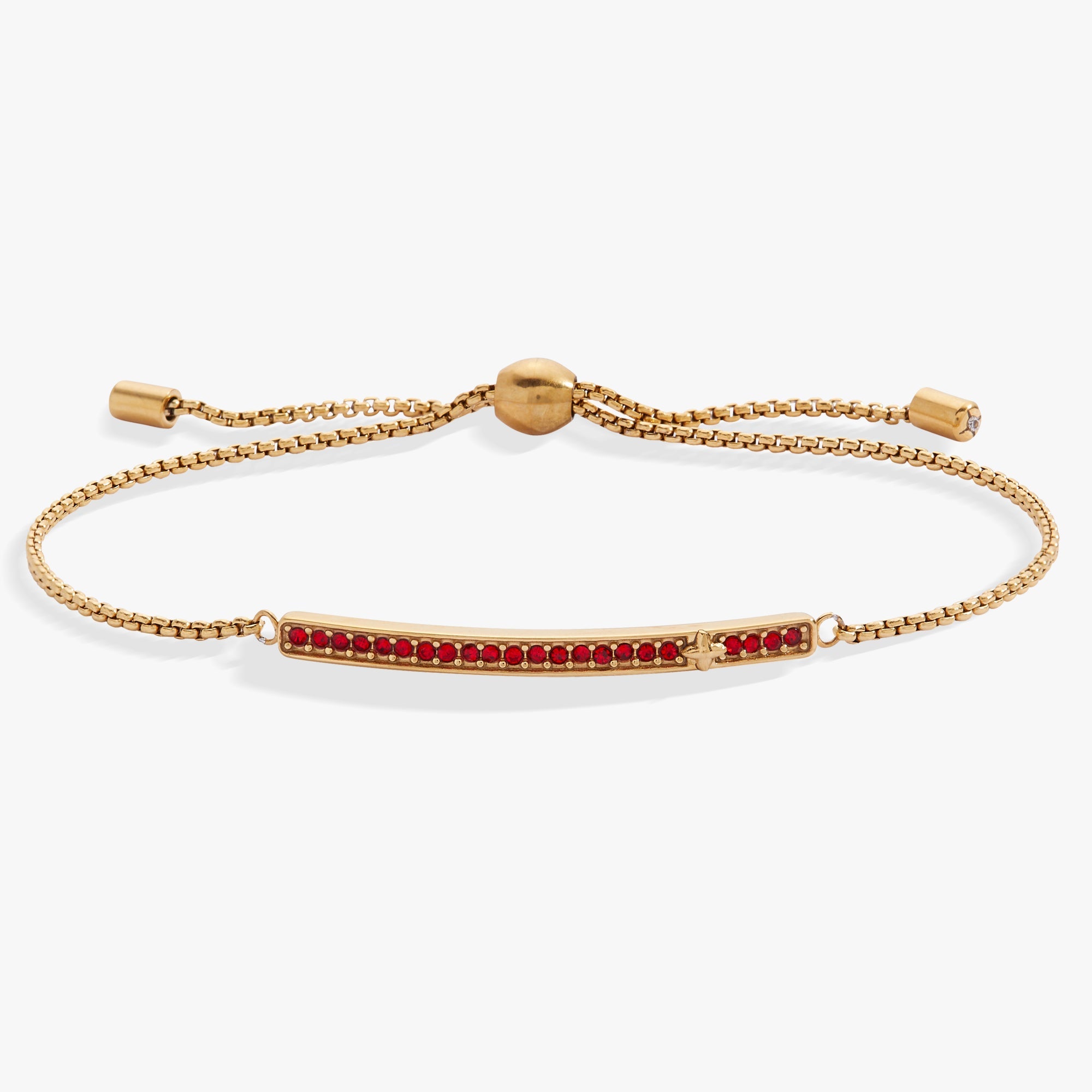 July Everyday Birthstone Pave Bolo Bracelet - Destiny's Beautiful World