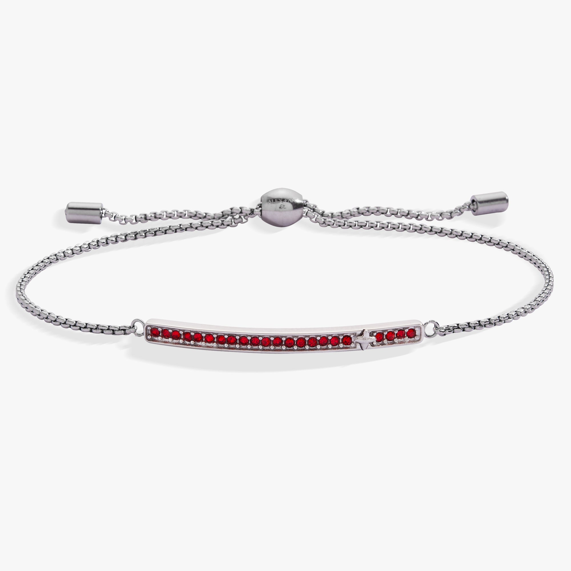 July Everyday Birthstone Pave Bolo Bracelet - Destiny's Beautiful World