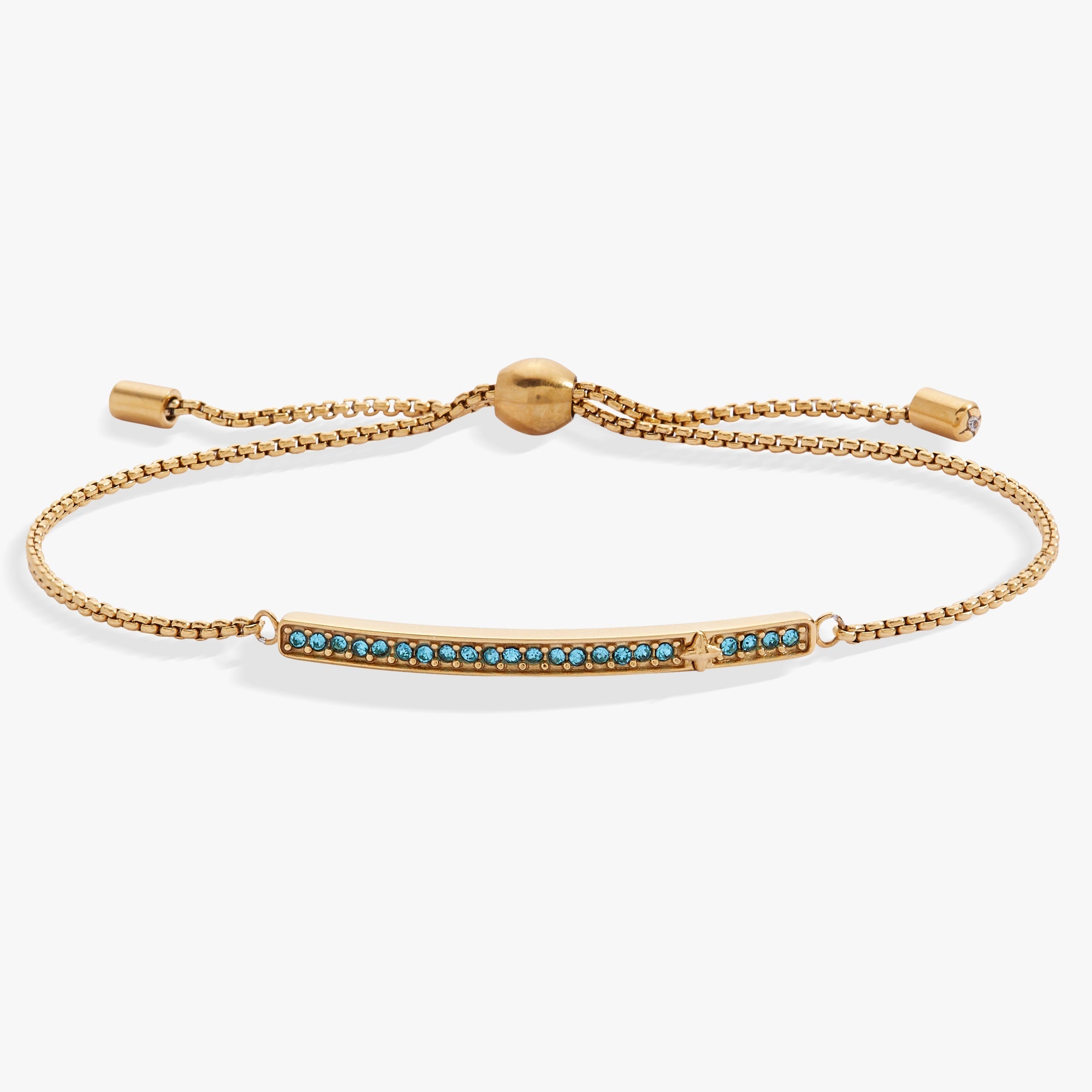 March Everyday Birthstone Pave Bolo Bracelet - Destiny's Beautiful World