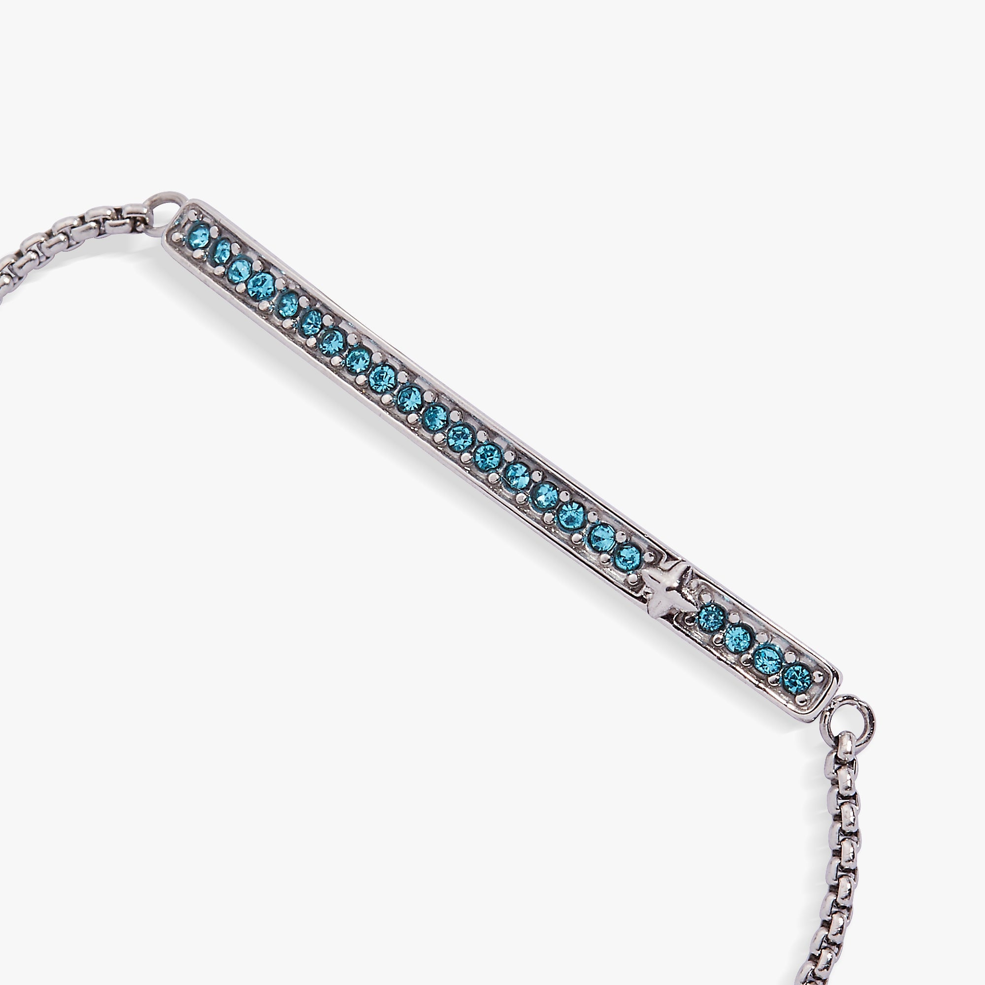 March Everyday Birthstone Pave Bolo Bracelet - Destiny's Beautiful World