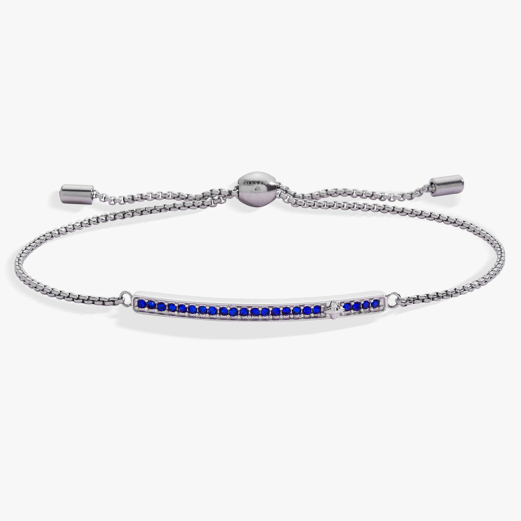 September Everyday Birthstone Pave Bolo Bracelet - Destiny's Beautiful World