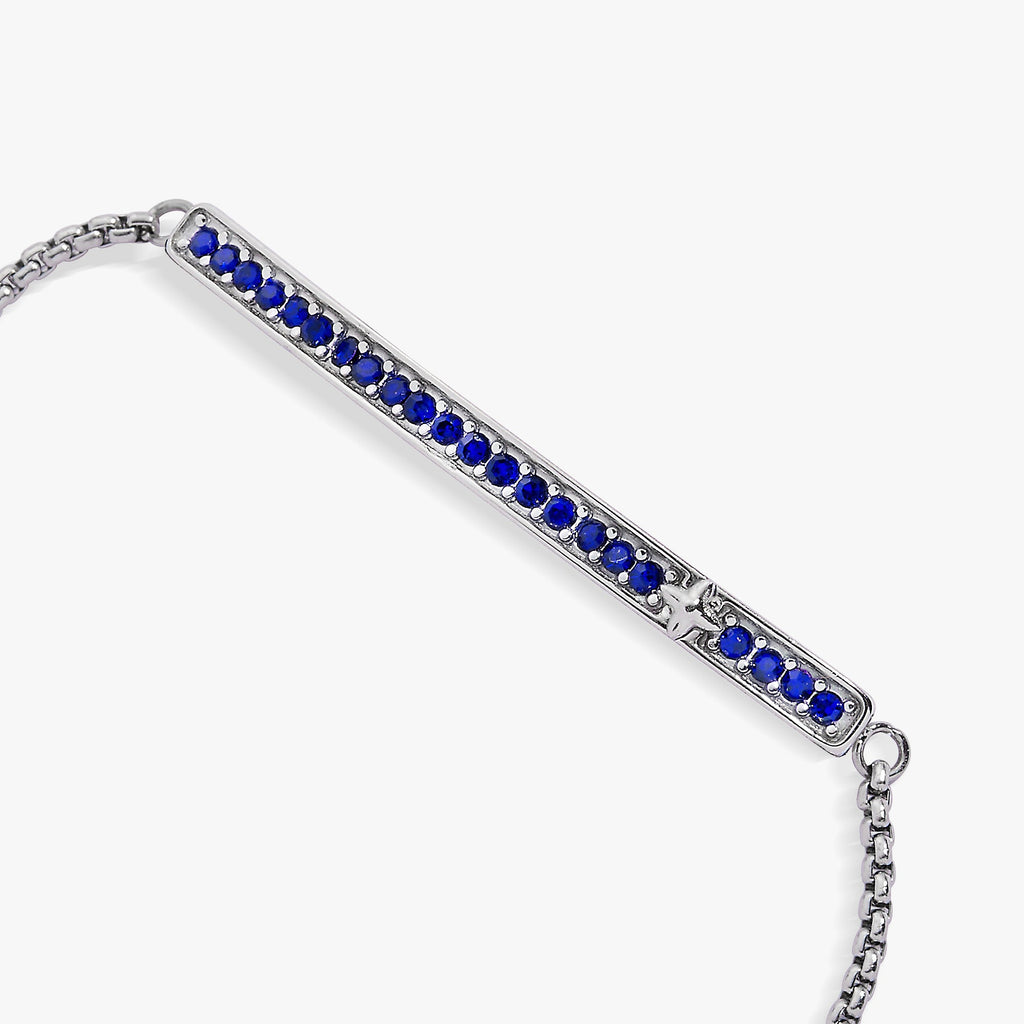September Everyday Birthstone Pave Bolo Bracelet - Destiny's Beautiful World