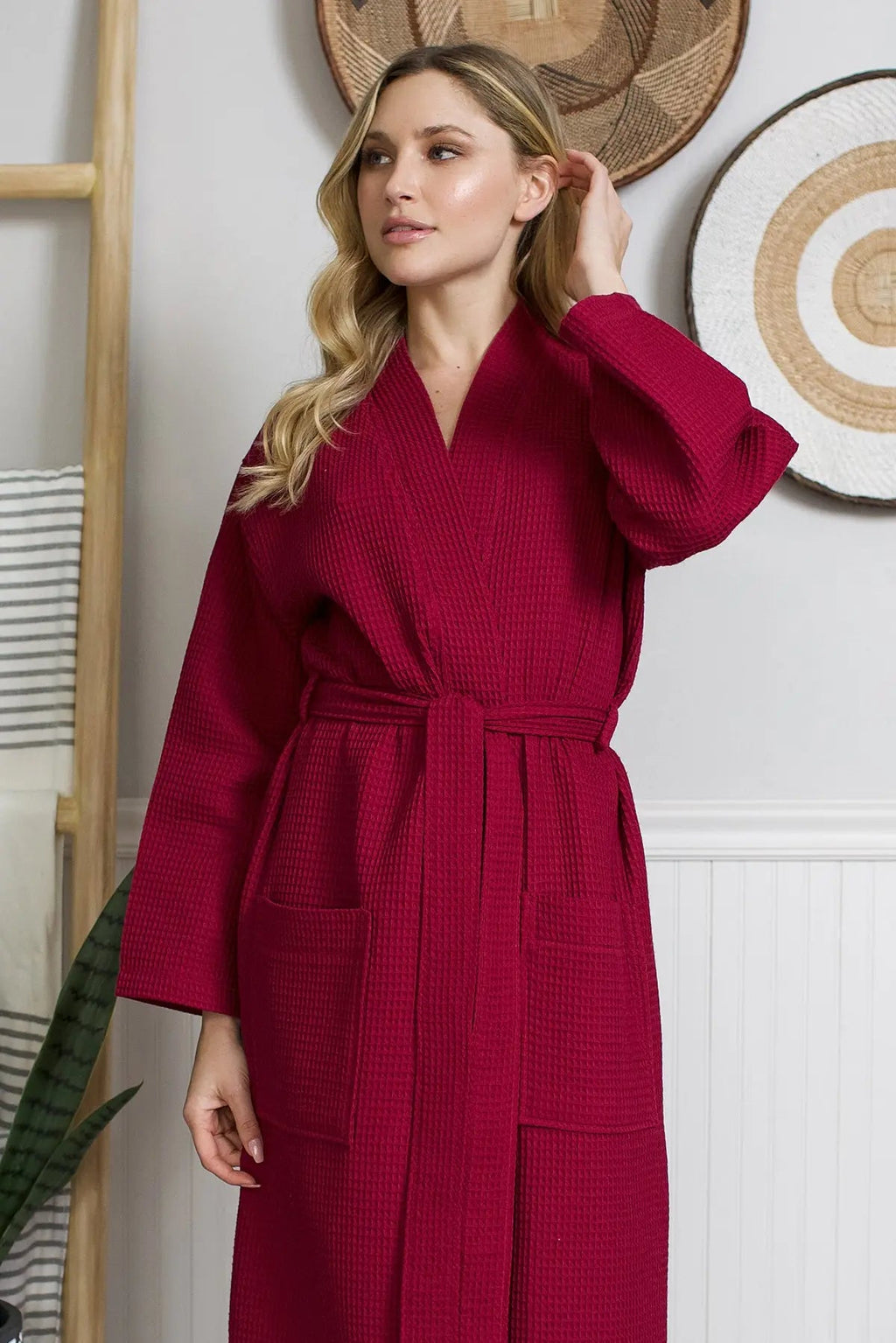 Ultra Light Waffle Bath Robe - Destiny's Beautiful World