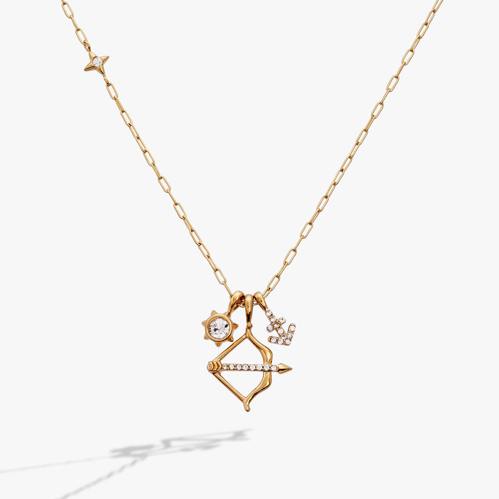 Sagittarius Zodiac Charm Cluster Necklace - Destiny's Beautiful World