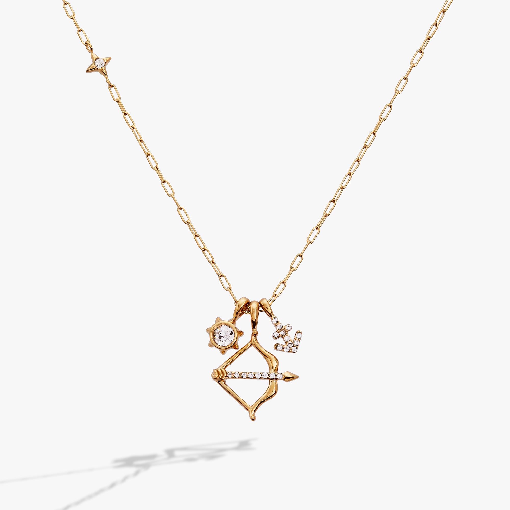Sagittarius Zodiac Charm Cluster Necklace - Destiny's Beautiful World