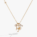 Scorpio Zodiac Charm Cluster Necklace - Destiny's Beautiful World