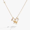 Taurus Zodiac Charm Cluster Necklace - Destiny's Beautiful World