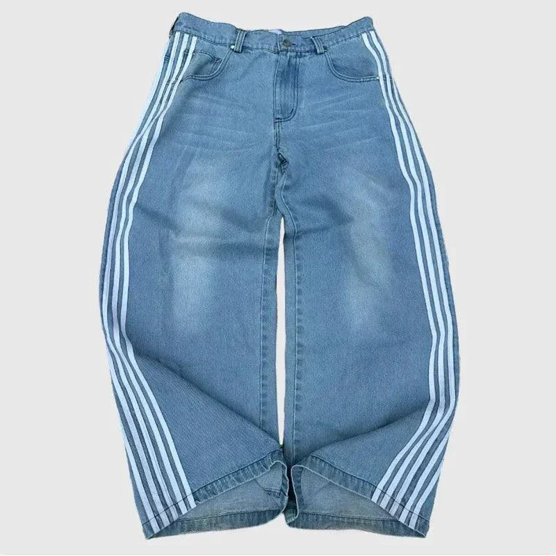 Y2K Baggy Harajuku Vintage Striped Jeans