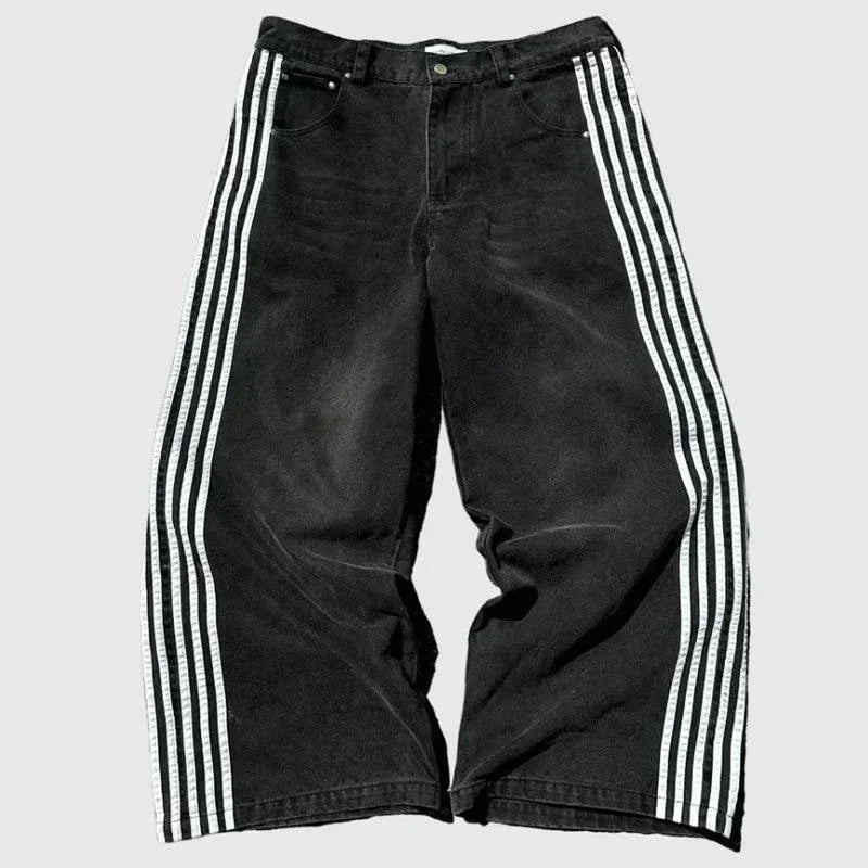 Y2K Baggy Harajuku Vintage Striped Jeans